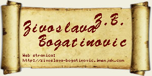 Živoslava Bogatinović vizit kartica